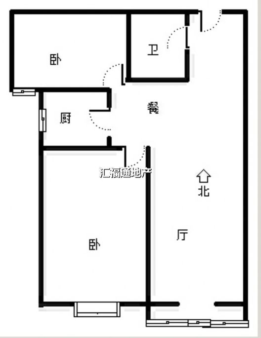 公园壹号2室2厅1卫户型图