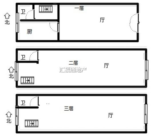 东兴南街商铺底商4室3厅3卫户型图