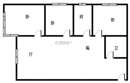 弘德缘（豪门庄园三期）3室1厅1卫户型图
