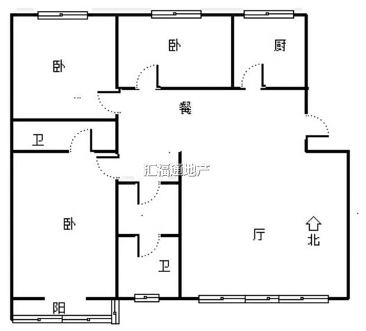 审计局小区3室2厅2卫户型图