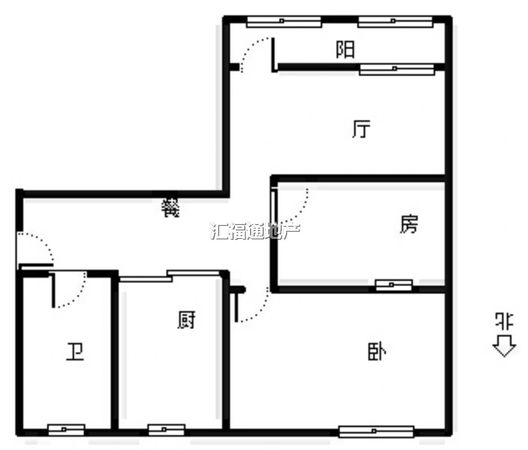 仁和小区2室2厅1卫户型图