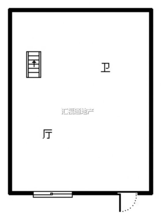 平安北街商铺底商2室2厅2卫户型图