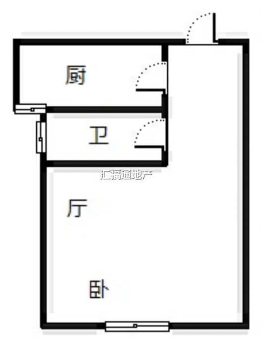 卓悦城北京未1室1厅1卫户型图