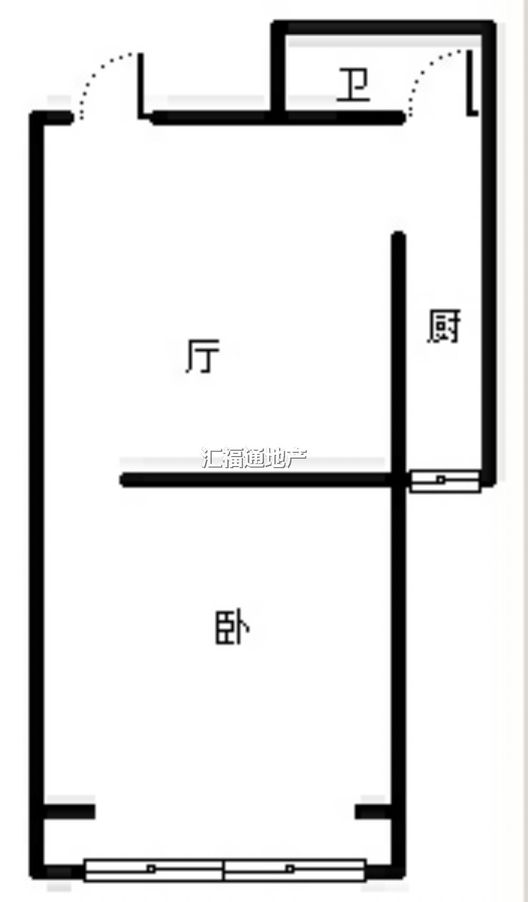 联合七号院1室1厅1卫户型图