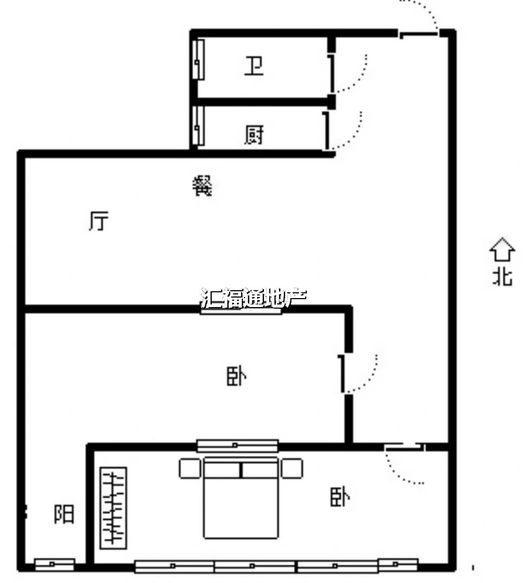 弘德缘（豪门庄园三期）2室2厅1卫户型图