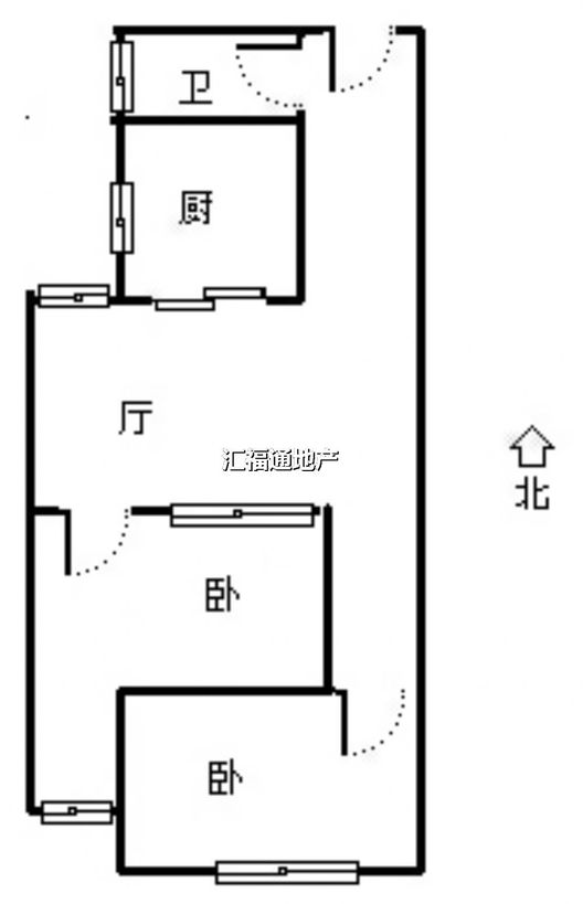 弘德缘（豪门庄园三期）2室1厅1卫户型图