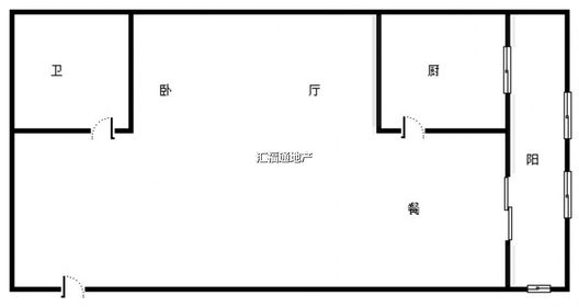 善水永利花园1室0厅1卫户型图