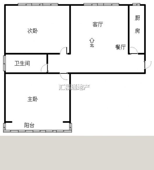 公园壹号2室2厅1卫户型图