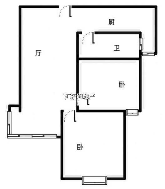 天伦湾嘉园2室1厅1卫户型图