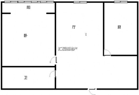 强舜铭城1室1厅1卫户型图