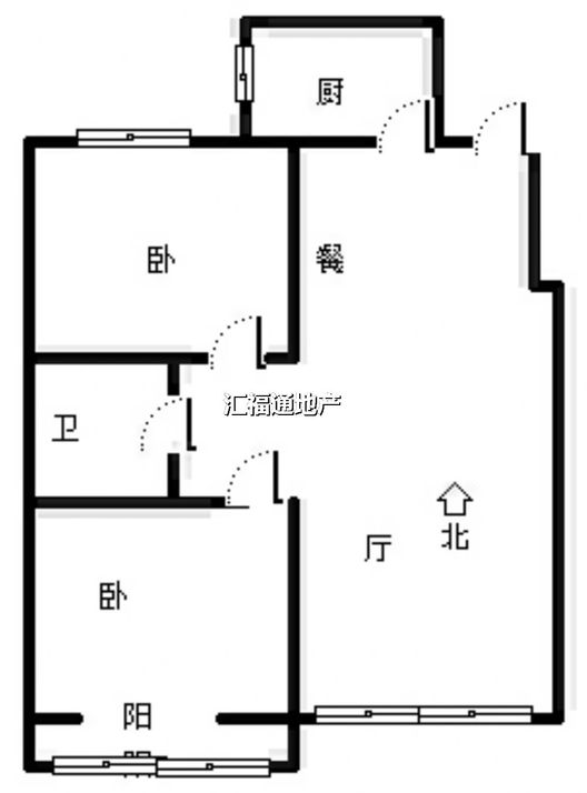 公园壹号2室2厅1卫户型图