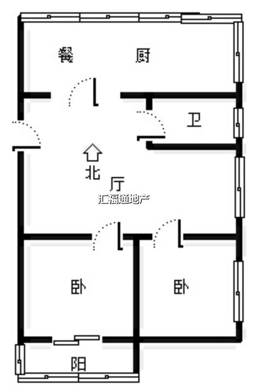 兴泰小区2室1厅1卫户型图