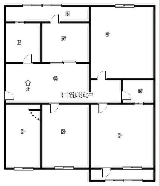 金顺苑3室2厅1卫户型图