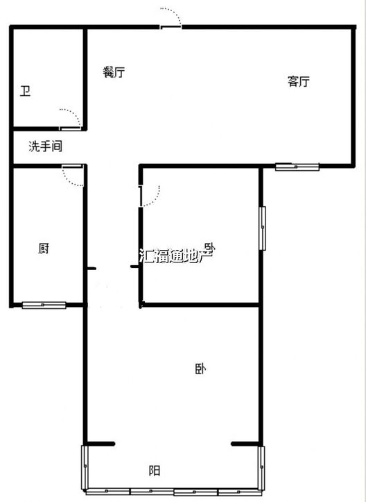 宏远景园2室2厅1卫户型图
