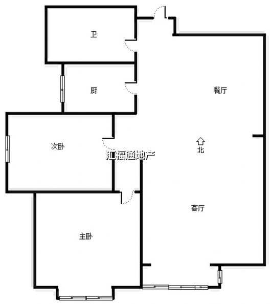 天保馨悦湾2室2厅1卫户型图