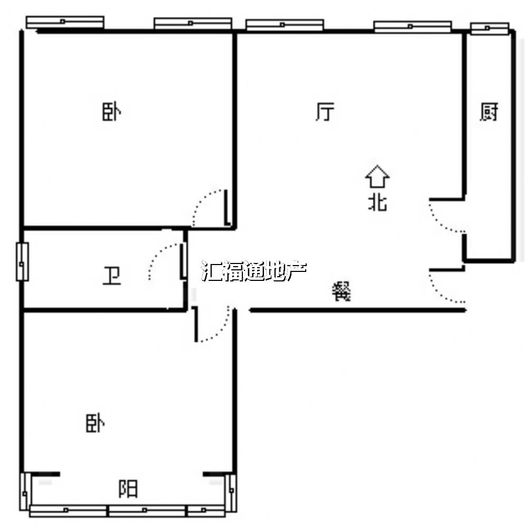 公园壹号2室2厅1卫户型图
