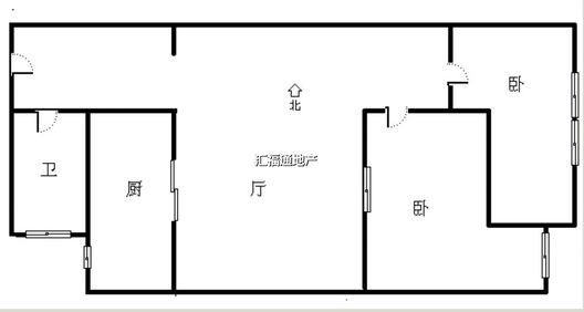 弘德缘（豪门庄园三期）2室2厅1卫户型图