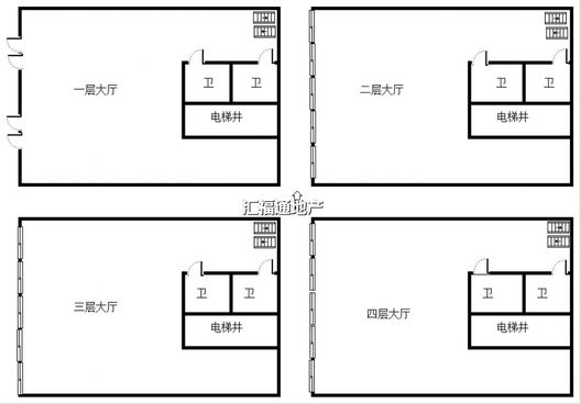 平安北街商铺底商0室0厅0卫户型图