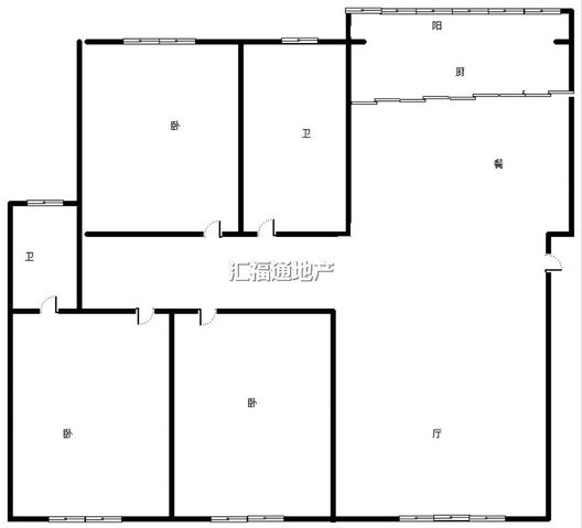 同善园小区3室2厅2卫户型图