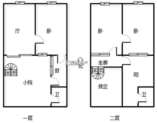 方泽小区2室1厅1卫户型图