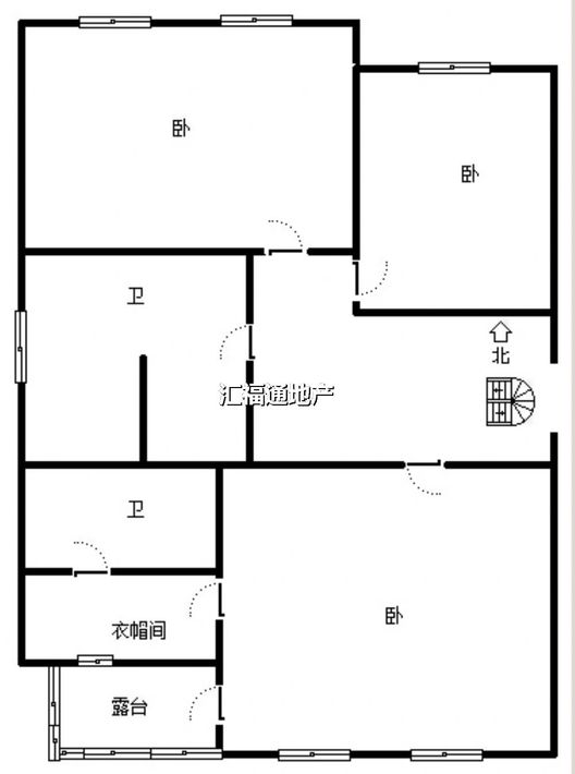 农大人才家园5室2厅4卫户型图