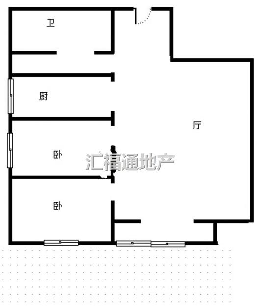 东林家园2室2厅1卫户型图
