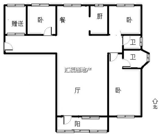 香邑溪谷上园3室2厅2卫户型图