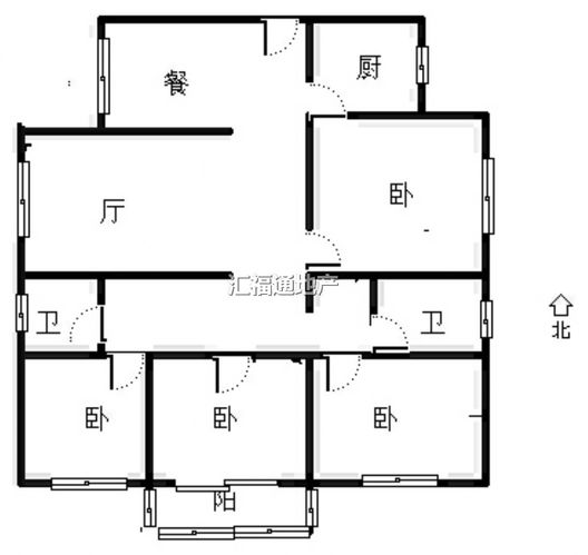乐亨小区4室2厅2卫户型图