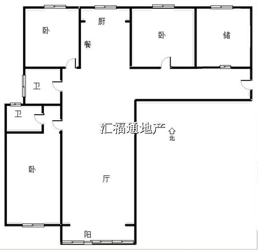 香邑溪谷上园3室2厅2卫户型图