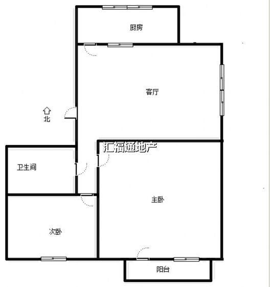 范阳水电小区2室1厅1卫户型图