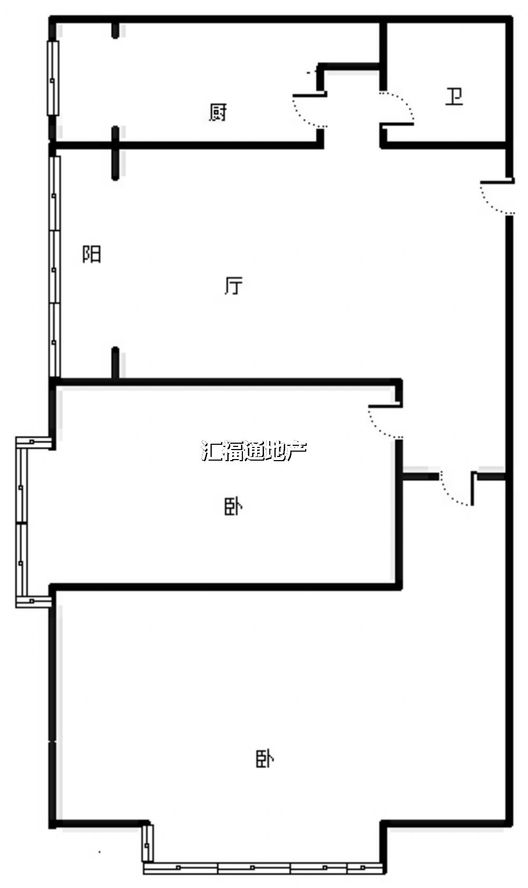 紫竹园一期（未来城）2室2厅1卫户型图