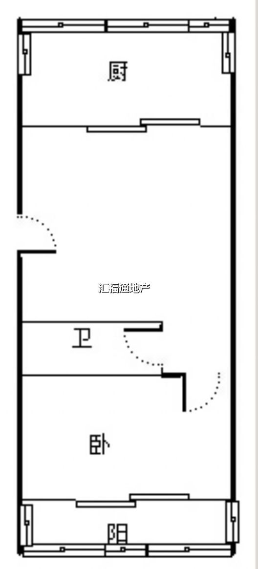 金阳家园1室1厅1卫户型图