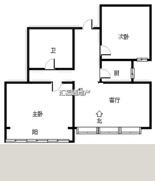 强舜铭城2室2厅1卫户型图
