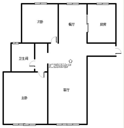 三利中和城二期东区(C区）2室2厅1卫户型图