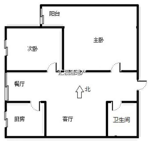 弘德缘（豪门庄园三期）2室2厅1卫户型图