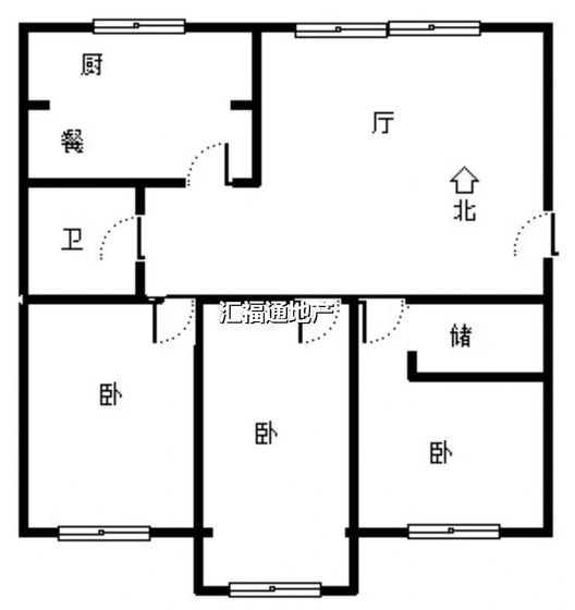 宏远家园3室2厅2卫户型图
