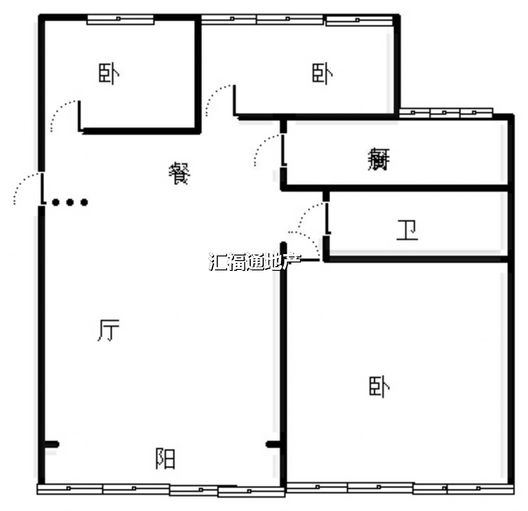 燕赵花园3室2厅1卫户型图