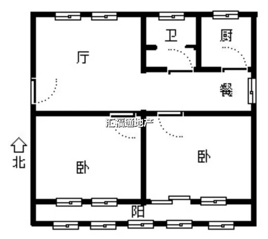 华光小区2室2厅1卫户型图