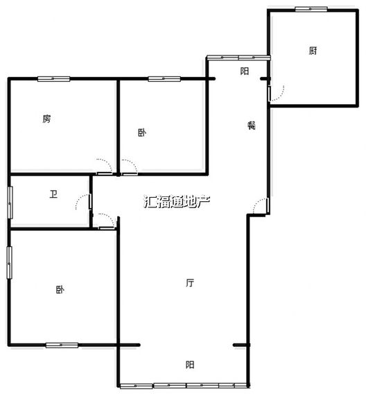 盛世佳园3室2厅1卫户型图