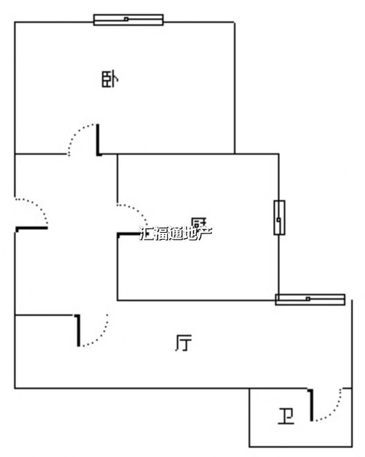 公园壹号1室1厅1卫户型图