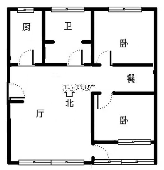 华光小区2室2厅1卫户型图