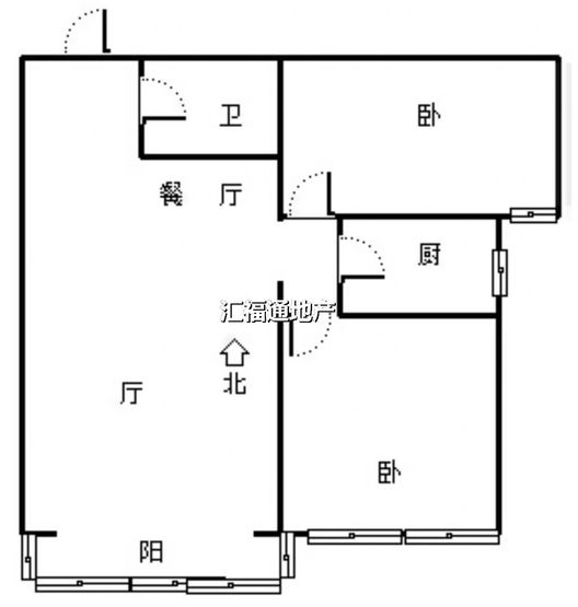 公园壹号2室2厅1卫户型图