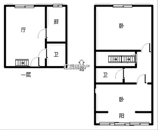 宏远景园2室2厅2卫户型图