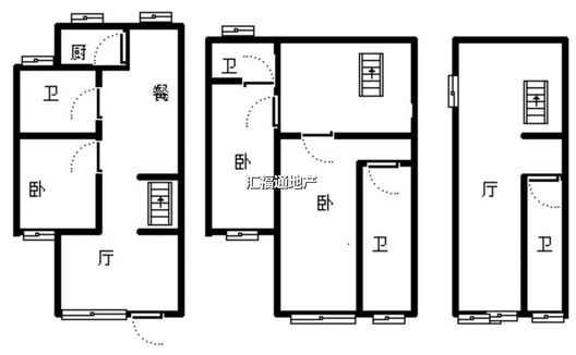 西京都高尔夫别墅3室3厅4卫户型图