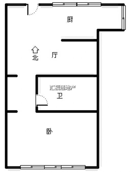 农行生活小区1室1厅1卫户型图