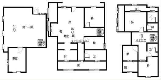 香邑溪谷原墅5室3厅3卫户型图