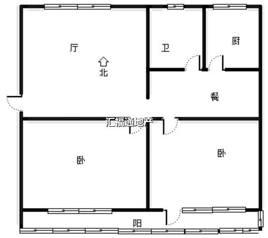 华光小区2室2厅1卫户型图