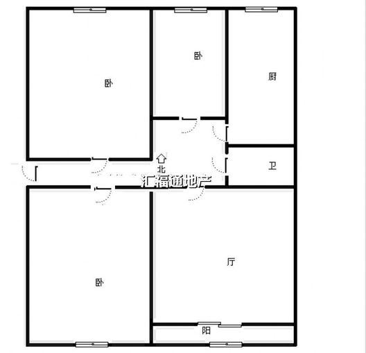 仁和小区3室1厅1卫户型图