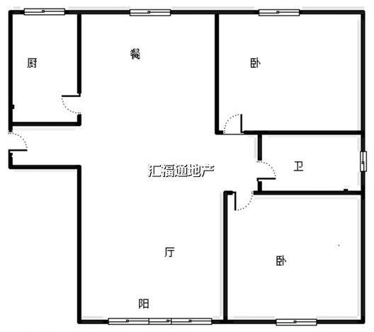 祥云瑞景2室2厅1卫户型图