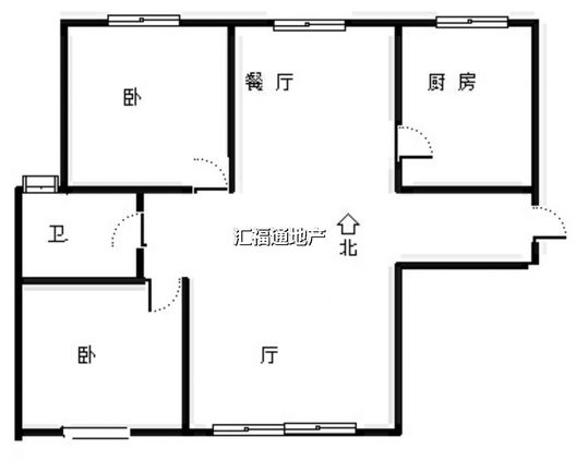 祥云瑞景2室2厅1卫户型图